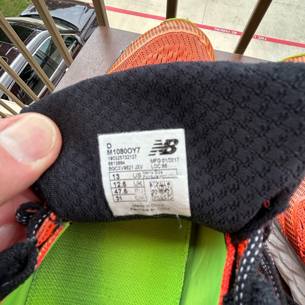 New Balance Orange and Green Athletic Shoes